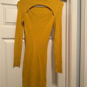 No Boundaries Mustard Long Sleeve Dress